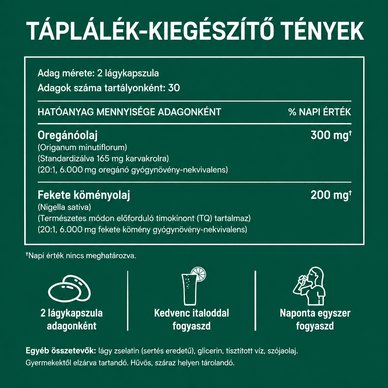 Eloria® Oregánóolaj Lágyzselatin Kapszula